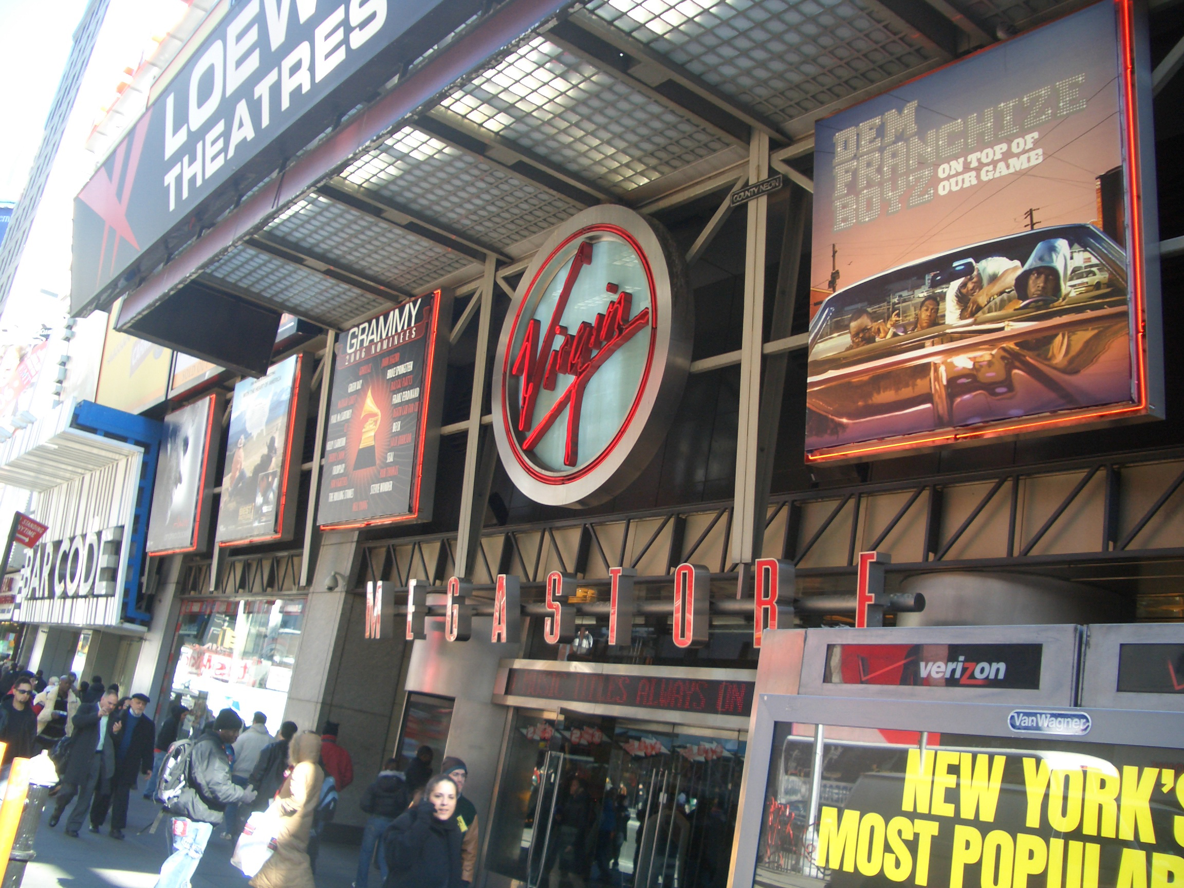 Virgin Megastore exterior — 2
